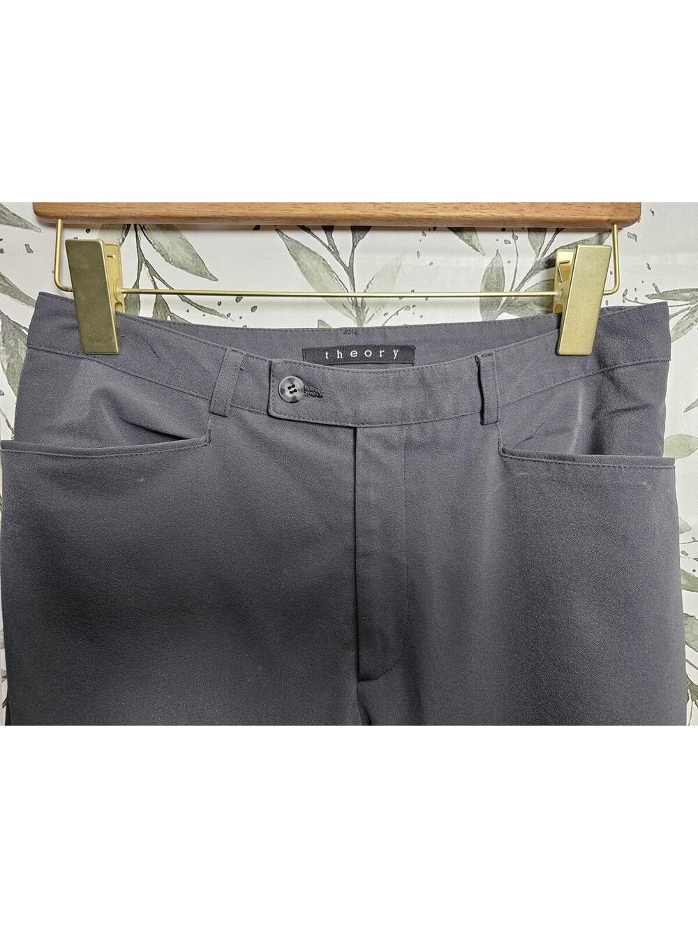 Theory Women's Gray Dress Pants Size 8